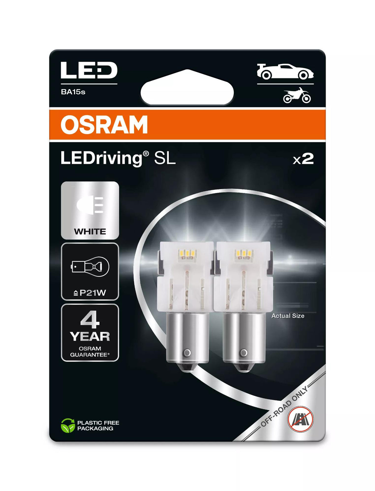 OSRAM LEDriving SL LED P21W White (Twin)