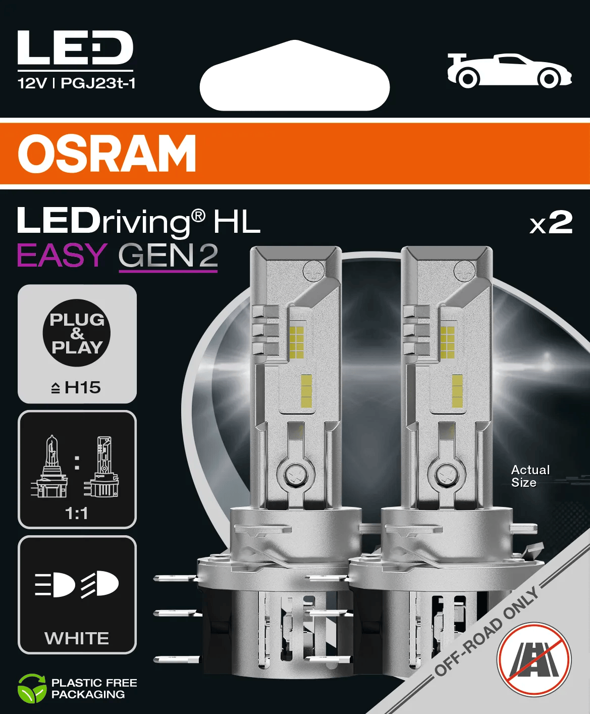 OSRAM LEDriving HL Easy LED H15 (Twin)
