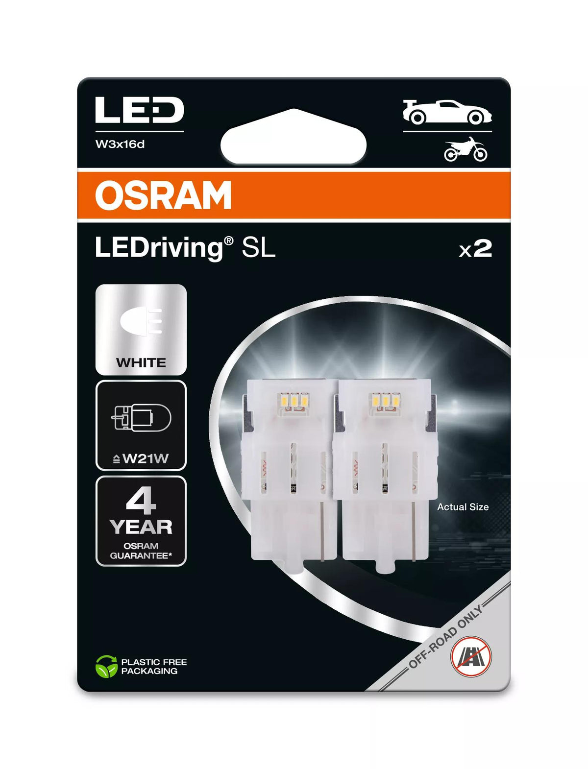 OSRAM LEDriving SL LED W21W White (Twin)