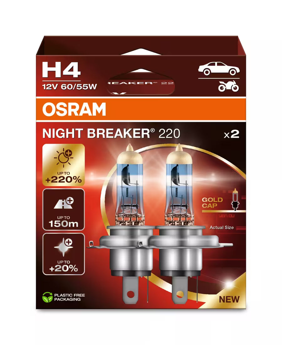 OSRAM Night Breaker 220 H4 (Twin)