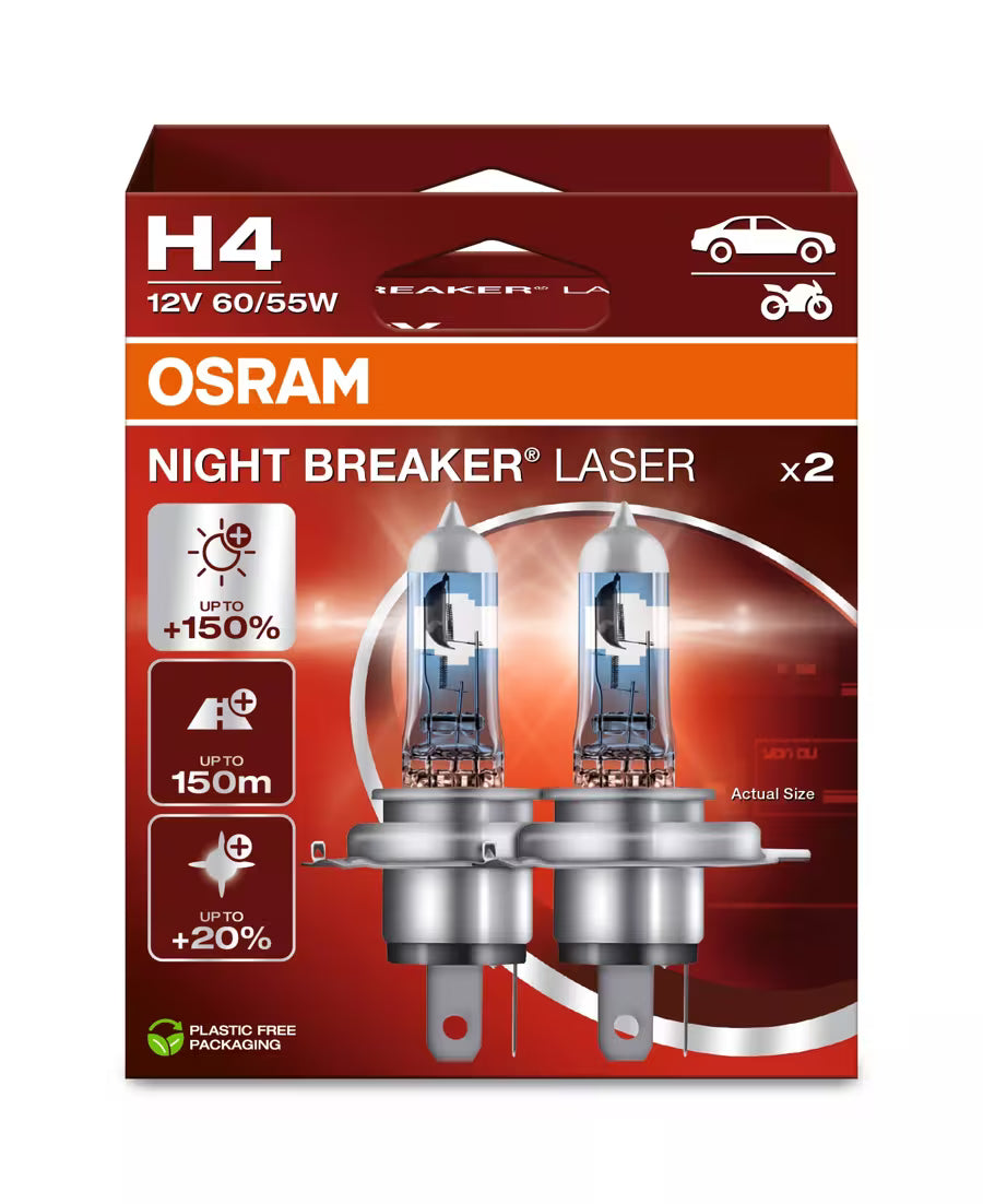 OSRAM Night Breaker Laser +150% H4 (Twin)