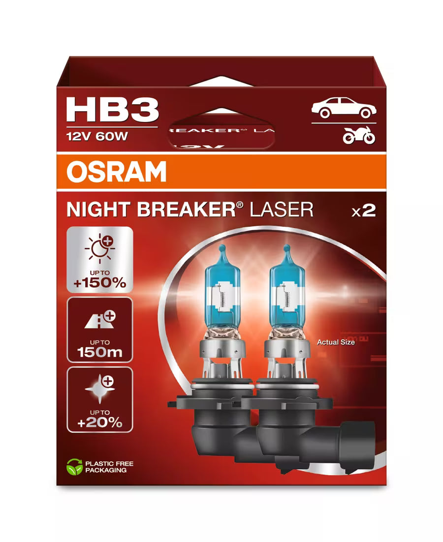 OSRAM Night Breaker Laser +150% HB3 (Twin)